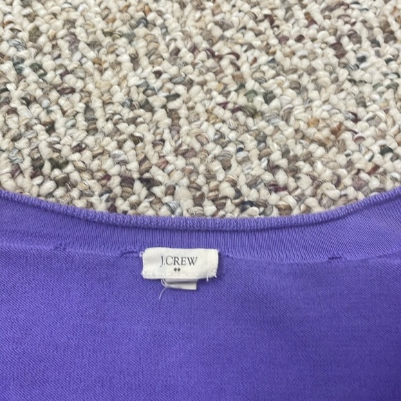 J. Crew Purple L/S V Neck Pullover - Picture 5 of 7